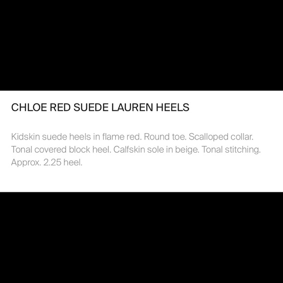 Chloe scalloped red suede Lauren heels - 38 - Picture 8 of 8